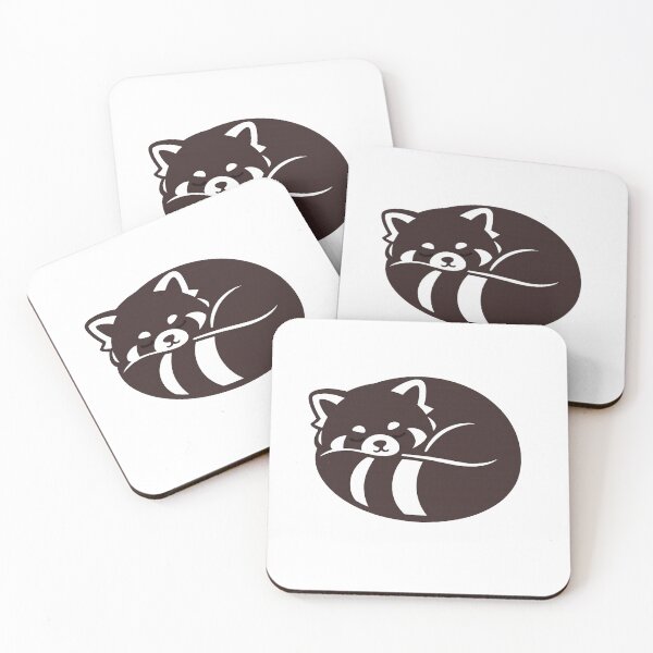 Item preview, Minimal Sleeping Red Panda | Cute Minimalist Animal Sticker designed and sold by Skedart.