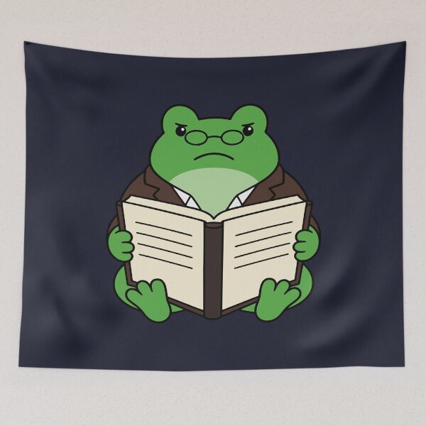 Item preview, Distinguished Reading Frog designed and sold by fadilow.