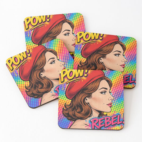 Item preview, Femme Fatale Newspaper Pop Art - Red Beret 1950s Comic Girl designed and sold by MAISON SYLVIE.