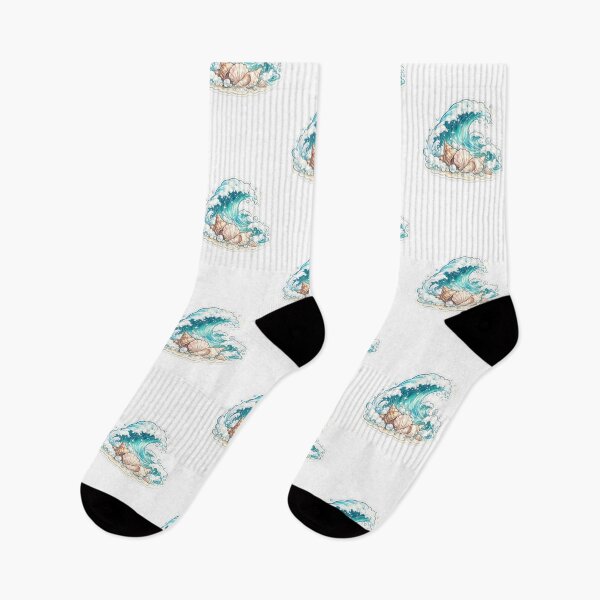 Item preview, Ocean Waves & Seashells Sticker | Glossy Coastal Beach Aesthetic Design designed and sold by VibeStickerCo.
