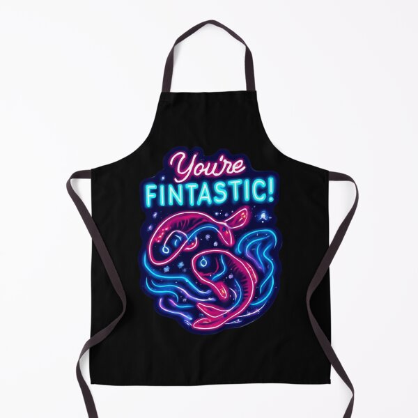 Item preview, Fintastic Fish – Neon Pun Sticker designed and sold by Cerys-GS.