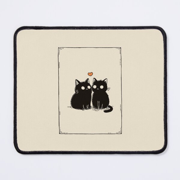 Item preview, Black Cats: Spooky Season Cute Halloween Couples Art designed and sold by oneofthesedayys.