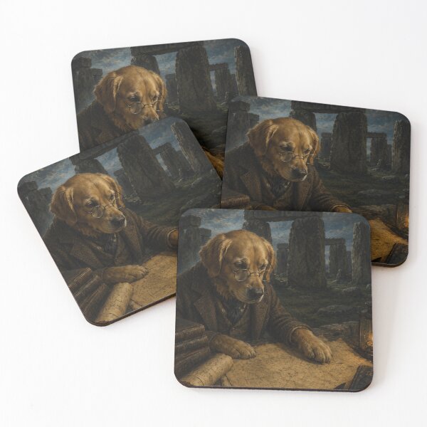 Item preview,  Golden Retriever at Mystic Stonehenge designed and sold by Ada’s Mystic Atelier .