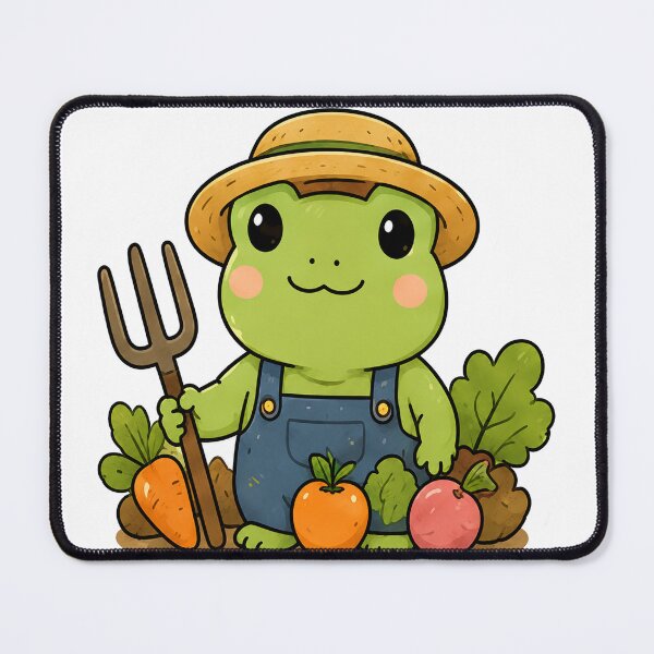 Item preview, Cute Farmer Frog designed and sold by denybz.