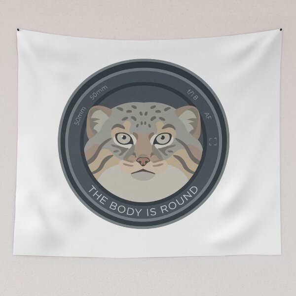 Item preview, The Body Is Round Minimalist Pallas Cat Camera Lens designed and sold by Arc2020.