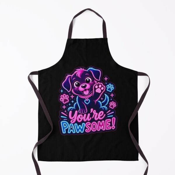 Item preview, Pawsome Puppy – Neon Pun Sticker designed and sold by Cerys-GS.