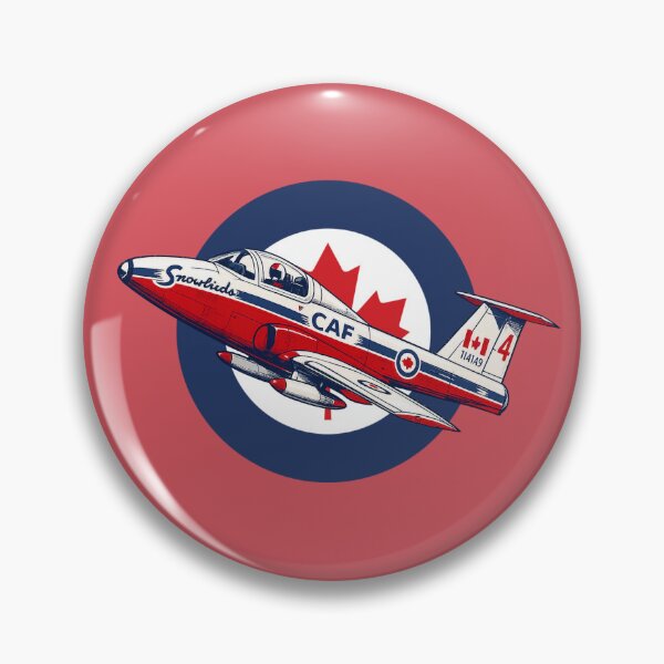 Item preview, RCAF Snowbirds Jet & Maple Leaf Roundel – Canadian Aviation Heritage Art designed and sold by VoglR.