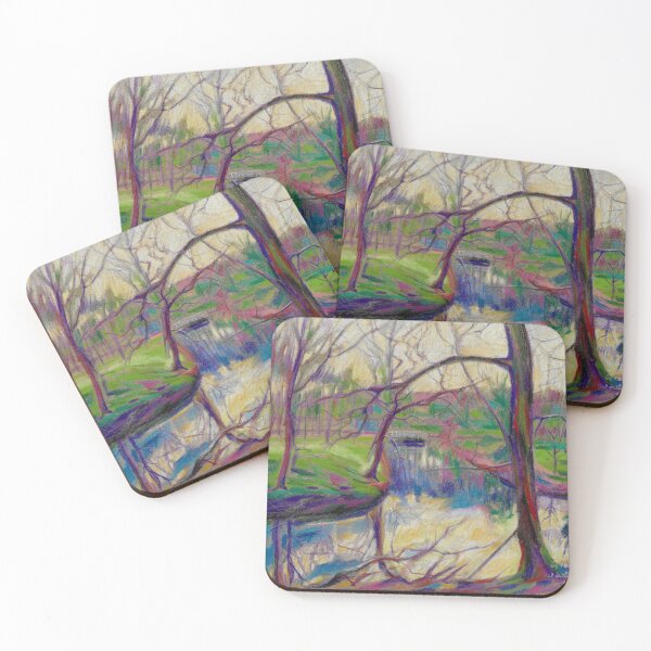 Item preview, Clingendael | Canals in Violet and Green designed and sold by Corne Akkers.