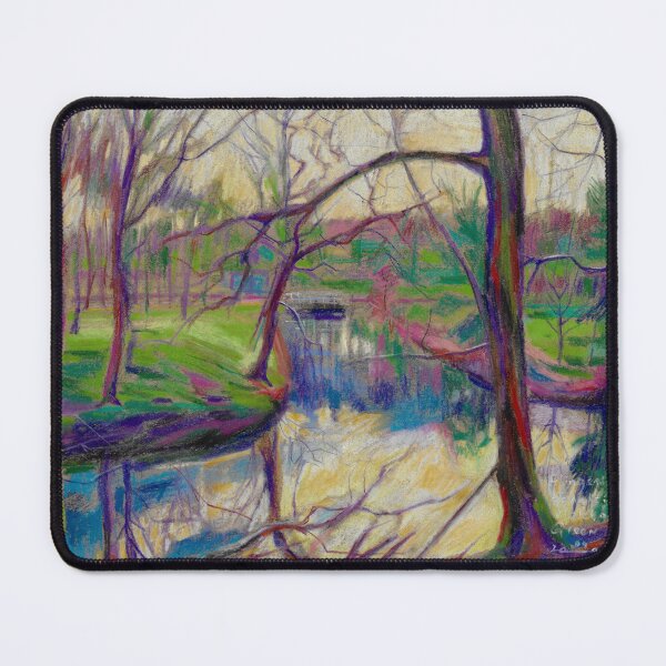 Item preview, Clingendael | Canals in Violet and Green designed and sold by Corne Akkers.