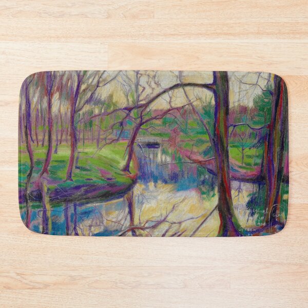 Item preview, Clingendael | Canals in Violet and Green designed and sold by Corne Akkers.