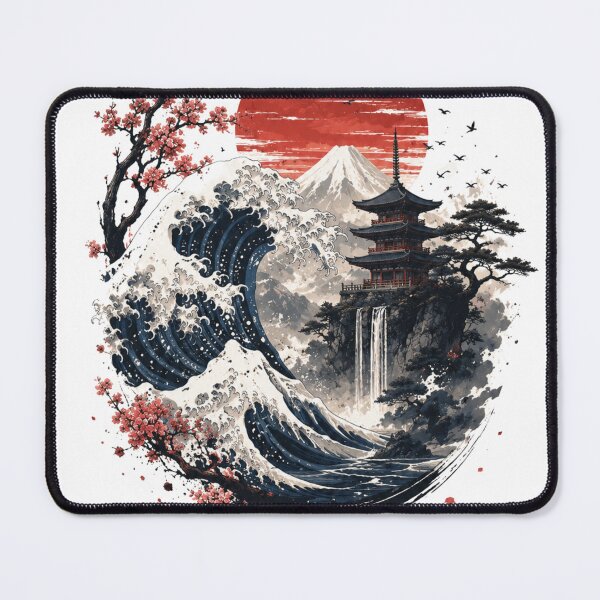 Item preview, Crimson Wave Mountain Sanctuary designed and sold by Del4xe.