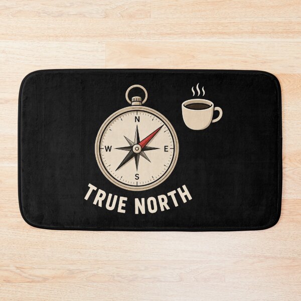 Item preview, True North | Funny Coffee Lover Compass Minimalist designed and sold by QuietSpark.