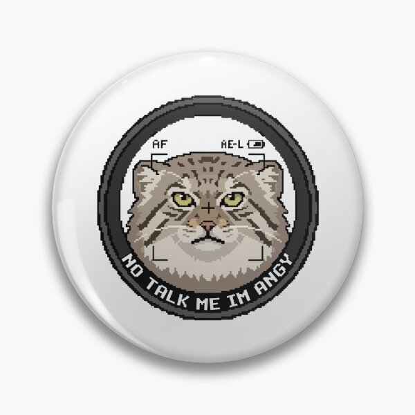 Item preview, No Talk Me Im Angy Pixel Art Pallas Cat Gamer designed and sold by Arc2020.