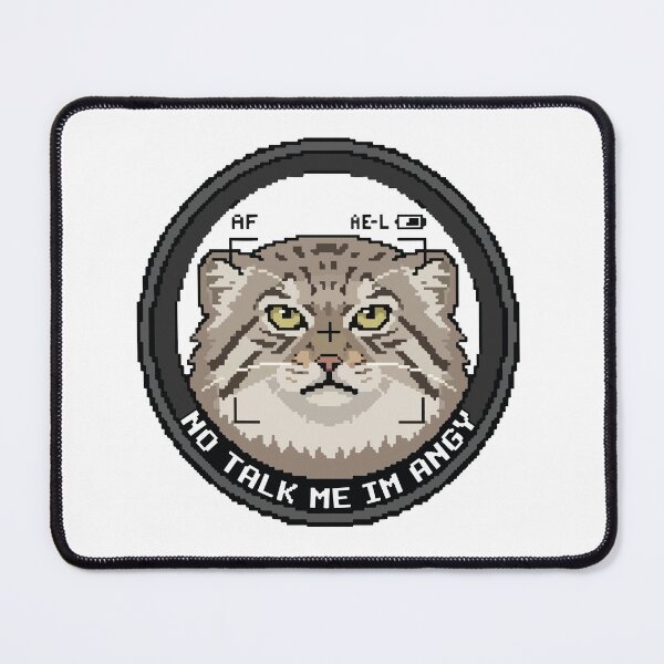 Item preview, No Talk Me Im Angy Pixel Art Pallas Cat Gamer designed and sold by Arc2020.