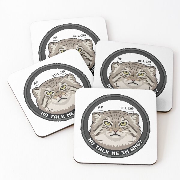 Item preview, No Talk Me Im Angy Pixel Art Pallas Cat Gamer designed and sold by Arc2020.
