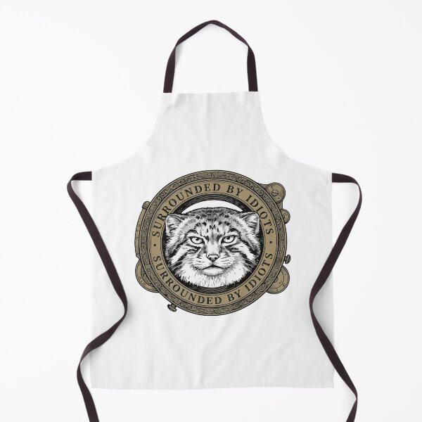 Item preview, Surrounded By Idiots Vintage Etching Pallas Cat designed and sold by Arc2020.