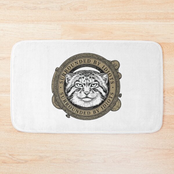 Item preview, Surrounded By Idiots Vintage Etching Pallas Cat designed and sold by Arc2020.