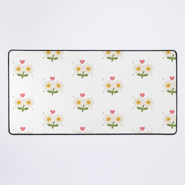Item preview, Cute Kawaii Daisy Flower Couple Pink Heart Sparkles Aesthetic designed and sold by Rehnair.