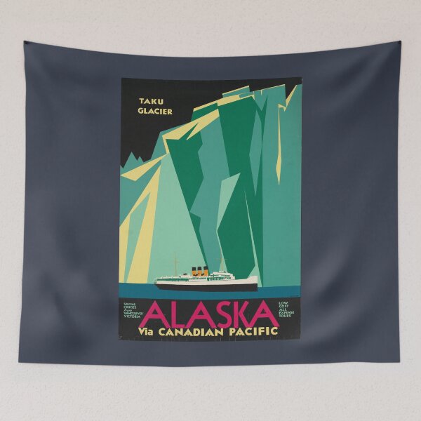 Item preview, Canadian Pacific Line Alaska Cruise Taku Glacier Ad designed and sold by Matthew Kinnersly.