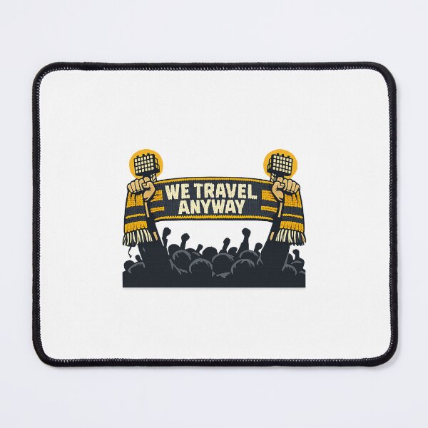 Item preview, Away End Football Scarf We Travel Anyway Soccer Supporter Design designed and sold by SoulFlex.