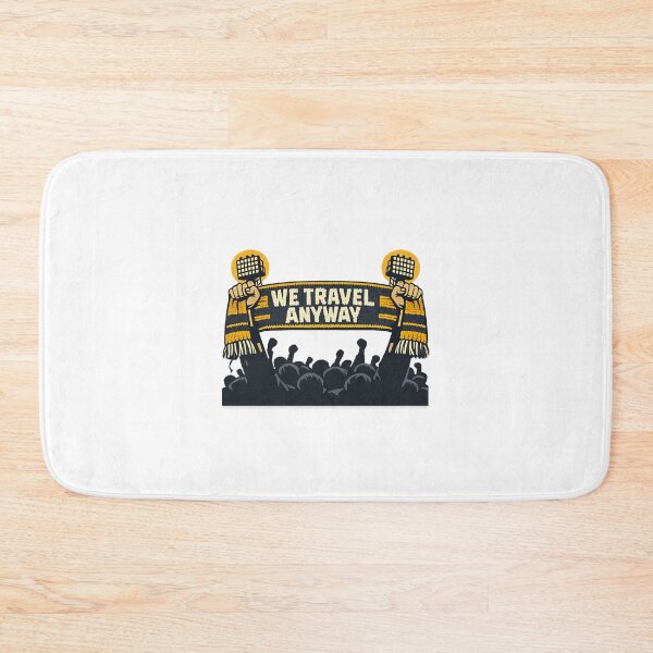 Item preview, Away End Football Scarf We Travel Anyway Soccer Supporter Design designed and sold by SoulFlex.