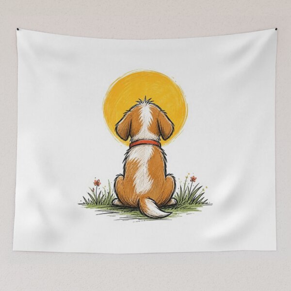 Item preview, Peaceful Puppy Sunset designed and sold by Snurly.