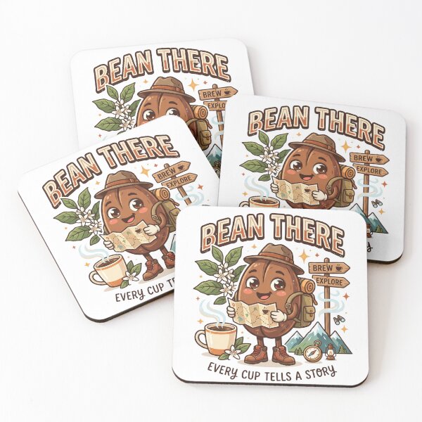 Item preview, Bean There | Funny Coffee Bean T-Shirt | Cute Coffee Lover Graphic | Travel Café Design designed and sold by SAJ Design Studio.