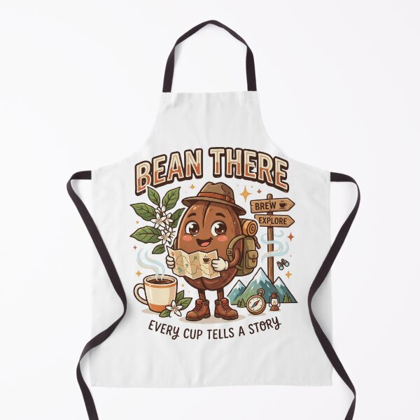 Item preview, Bean There | Funny Coffee Bean T-Shirt | Cute Coffee Lover Graphic | Travel Café Design designed and sold by SAJ Design Studio.