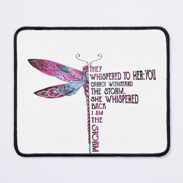 Item preview, Dragonfly I Am the Storm Inspirational Quote designed and sold by Gbriel3.
