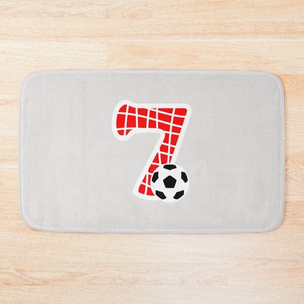 Item preview, Football Number 7 Red Seven No #7 designed and sold by Jeallan Designs.