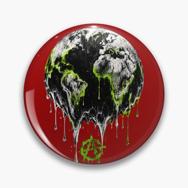 Item preview, Dystopian Melting Globe Art designed and sold by RoyalEarthstore.
