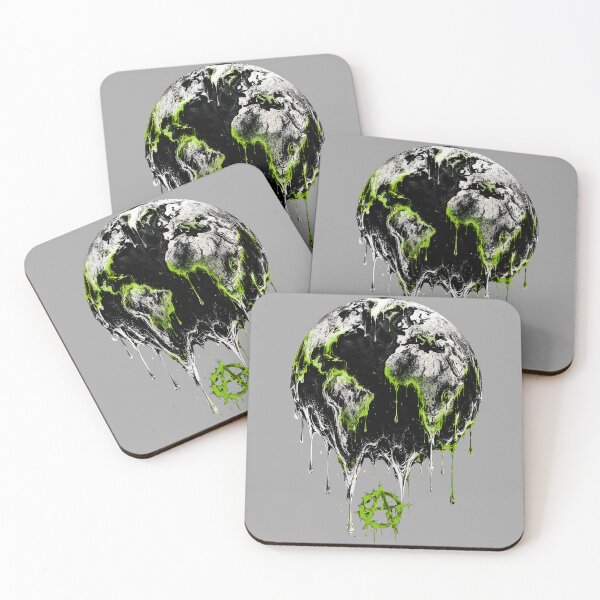 Item preview, Dystopian Melting Globe Art designed and sold by RoyalEarthstore.