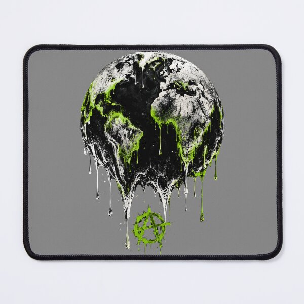 Item preview, Dystopian Melting Globe Art designed and sold by RoyalEarthstore.