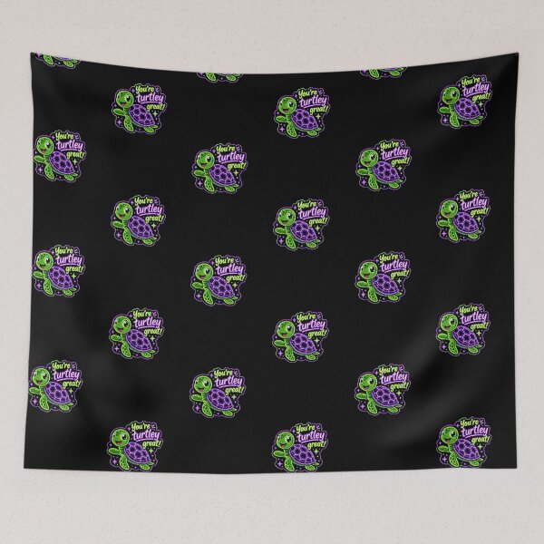 Item preview, Turtley Great Turtle – Neon Pun Sticker designed and sold by Cerys-GS.