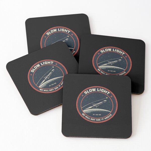 Item preview, Slow Light Retro Space Mission Patch Crest Astronomy Sci Fi Art designed and sold by SoulFlex.