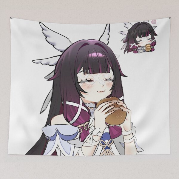 Item preview, Columbina Eating Bread Genshin Impact designed and sold by KomiArts.