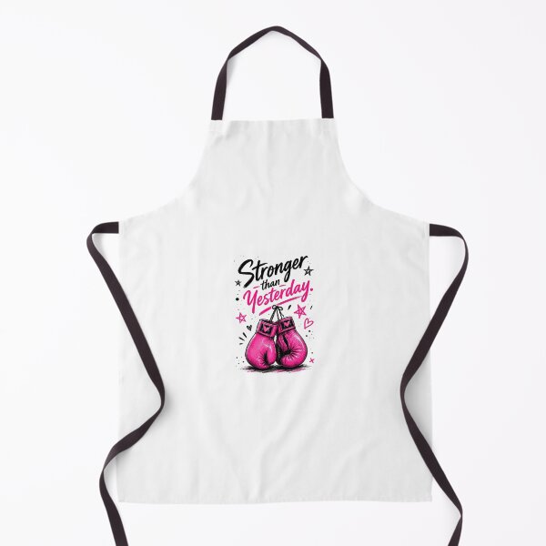 Item preview, Stronger Than Yesterday Pink Boxing Gloves Quote designed and sold by Autumnn01.