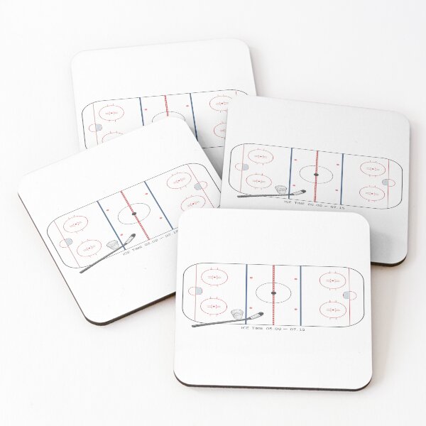 Item preview, Six A.M. Ice Funny Hockey Rink Diagram Beer League Parent Design designed and sold by SoulFlex.