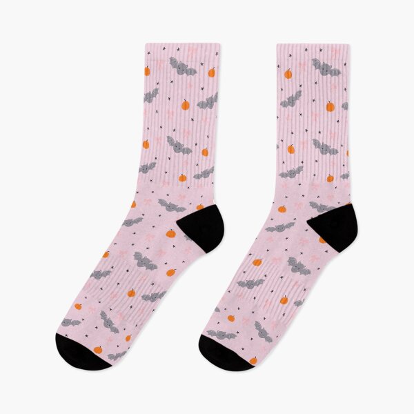 Item preview, Cute Bats and Pumpkins Pink designed and sold by SuperCuteItems2.
