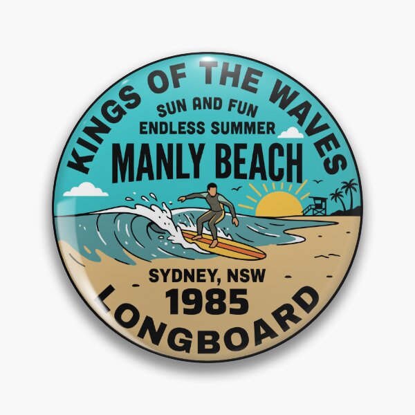Item preview, Manly Beach Endless Summer Surf Vintage designed and sold by Digital Art Works  Hub.