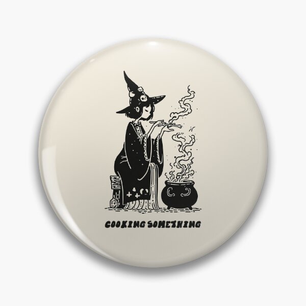 Item preview, Cooking Something: Cute Witch Cauldron Halloween Art designed and sold by oneofthesedayys.
