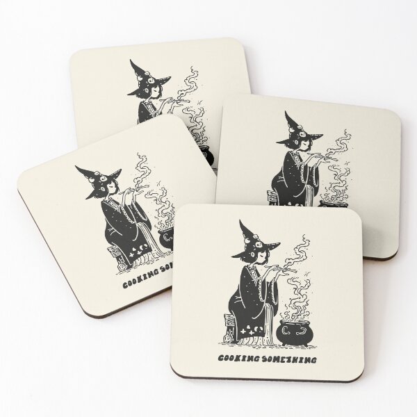 Item preview, Cooking Something: Cute Witch Cauldron Halloween Art designed and sold by oneofthesedayys.