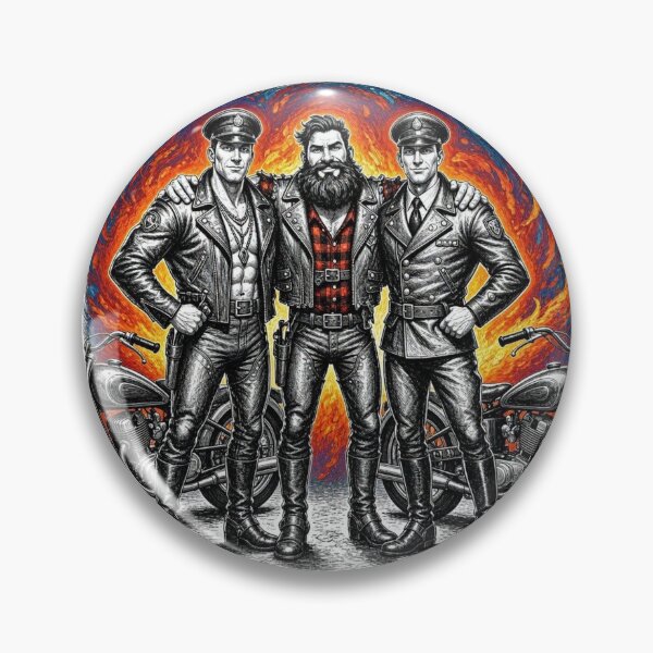 Item preview, Gay Leather Daddies United Color Ink Art Design designed and sold by ItsAKinkThing.