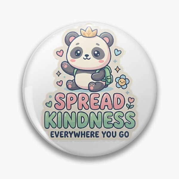 Item preview, Spread Kindness Everywhere Cute Panda designed and sold by TheStickGraph.