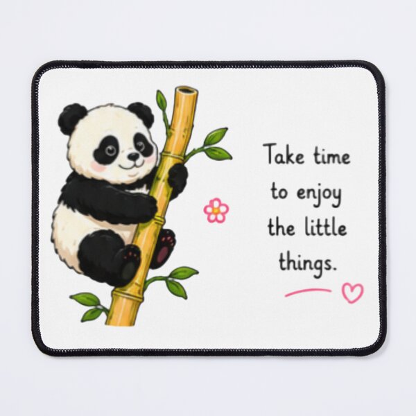 Item preview, Take Time To Enjoy Little Things Panda designed and sold by DailyDoodlesBySumbul.