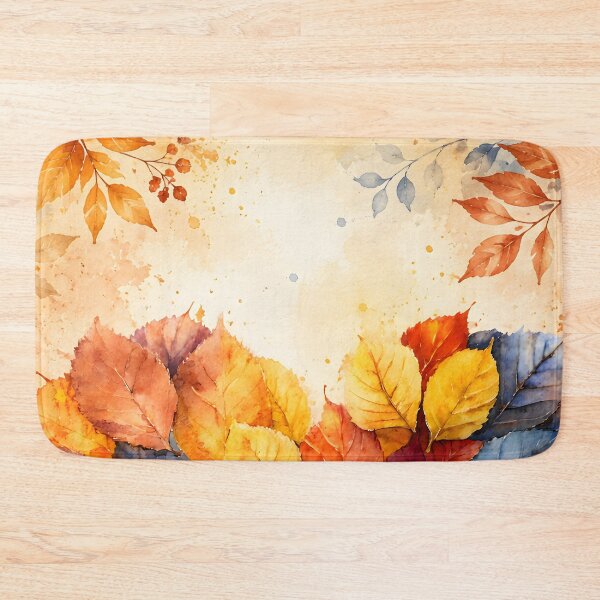 Item preview, Hearts 47 - Colorful Autumn Leaf Heart Watercolor designed and sold by NikaNavi.