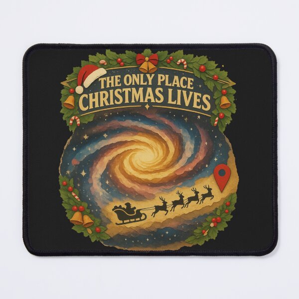 Item preview, Christmas Galaxy Santa Sleigh Retro Sci-Fi designed and sold by Genius Geek.
