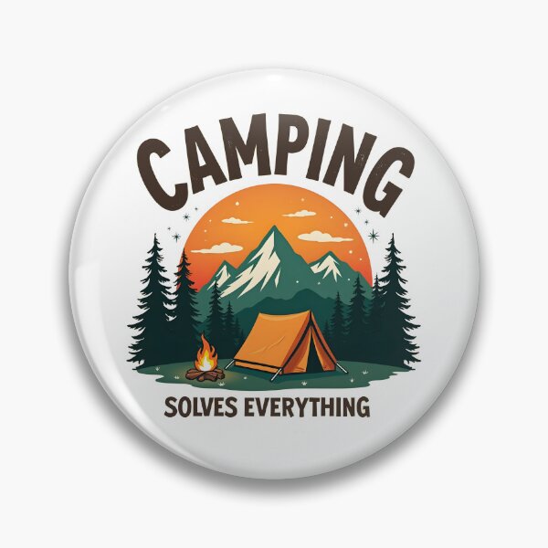 Item preview, Camping Solves Everything designed and sold by SafariCreativeD.