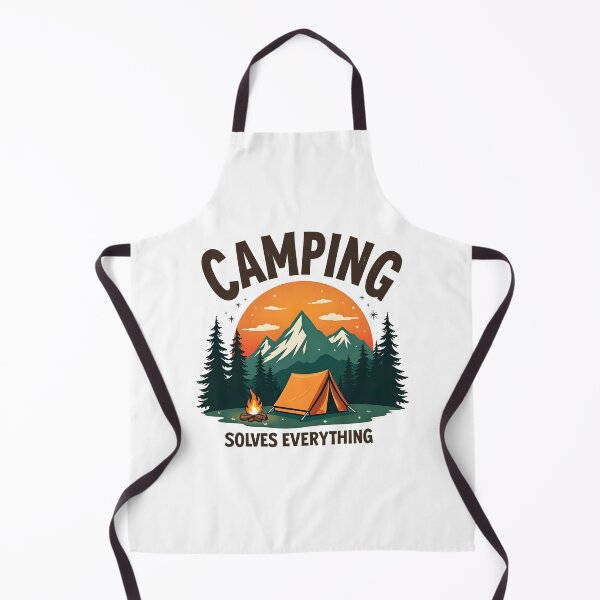 Item preview, Camping Solves Everything designed and sold by SafariCreativeD.