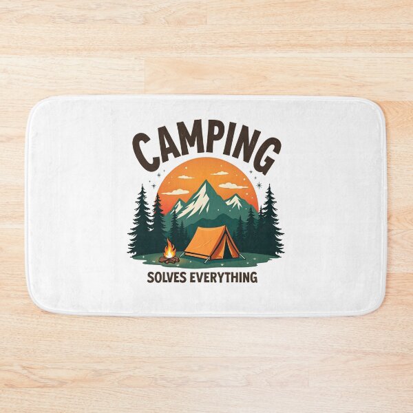 Item preview, Camping Solves Everything designed and sold by SafariCreativeD.